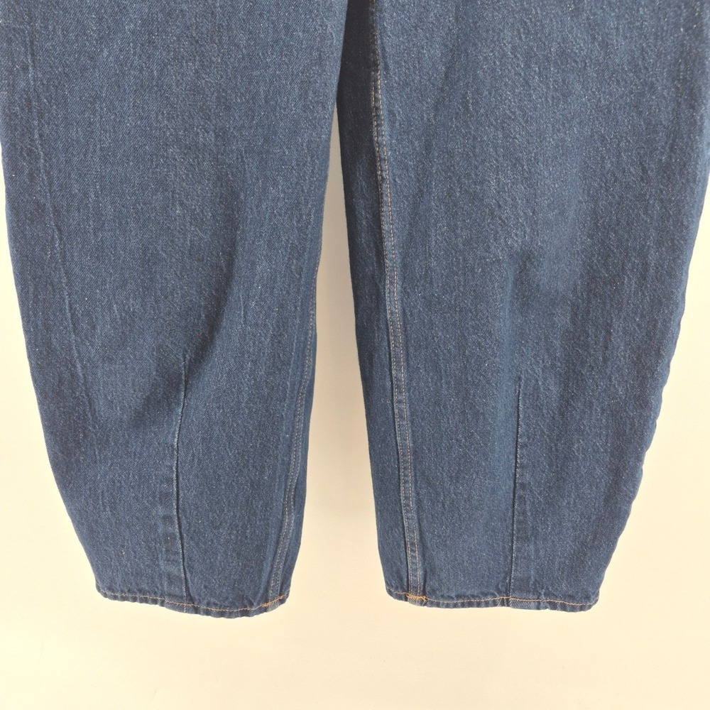 Universal Thread High Rise Barrel Jeans Sz 4 Dark Wash Horseshoe Balloon Leg - Picture 4 of 12